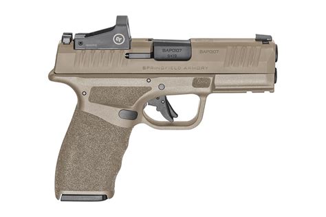 Springfield Hellcat Pro 9mm Desert Fde Pistol With Crimson Trace Red