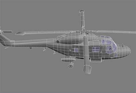 3d Lynx Helicopter Model