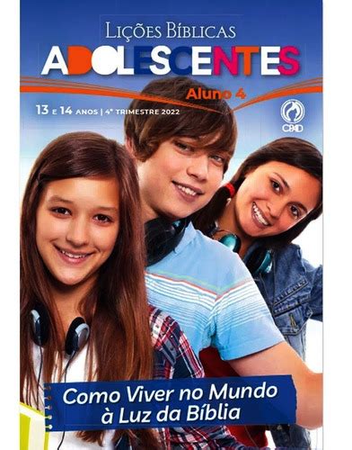 Revista Lições Bíblicas Adolescentes Aluno 4 Trimestre 2022 MercadoLivre