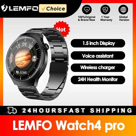 LEMFO Smart Watch Men Bluetooth Call 24 Hours Heart Rate Monitor