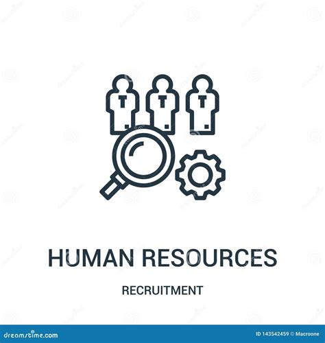 Human Resources Icon Vector From Recruitment Collection Thin Line