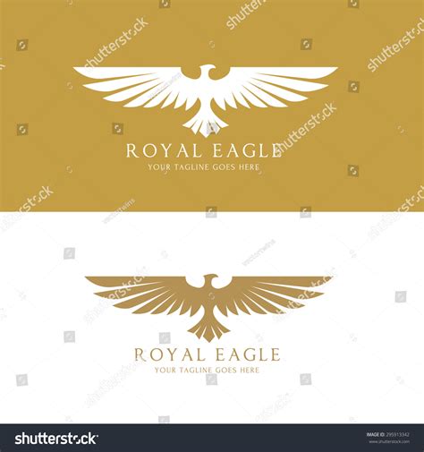 Royal Eagle Logo Template Stock Vector Royalty Free 295913342