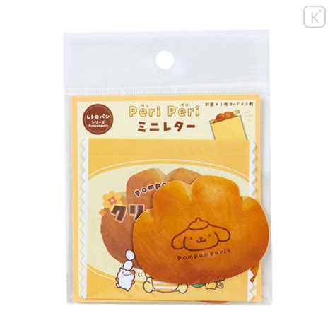 Japan Sanrio Mini Letter Pompompurin Bread Kawaii Limited