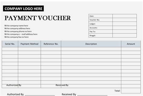 45 Free Payment Voucher Templates And Formats