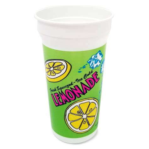 Lemonade Cups And Lids 32 Oz Plastic Cup With Lid And Straw Gold
