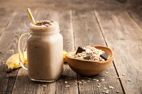 Bananen Schokoladen Smoothie Frühstück zum Trinken Leckerschmecker