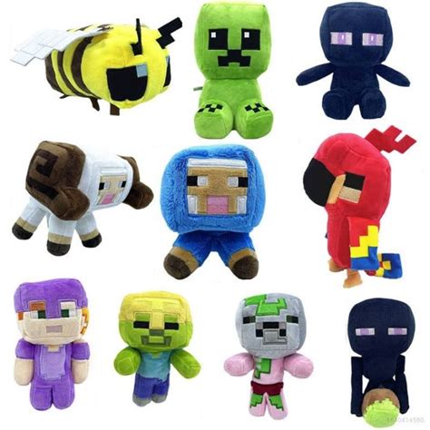 Minecraft Plush Toys Steve Creeper Alex Enderman Bee Sheep Stuffed