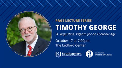 Page Lecture With Timothy George Around Southeastern