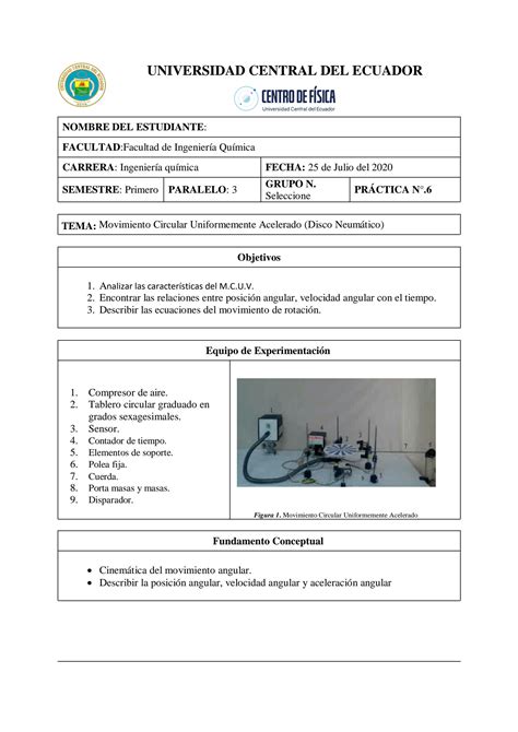 Solution Movimiento Circular Uniformemente Acelerado Disco Neum Tico