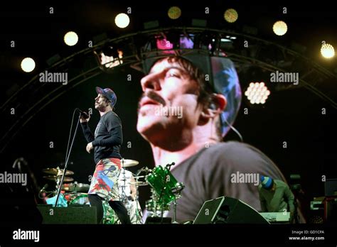 Anthony Kiedis Of The Red Hot Chilli Peppers On The Main Stage During The Third Day Of T In The