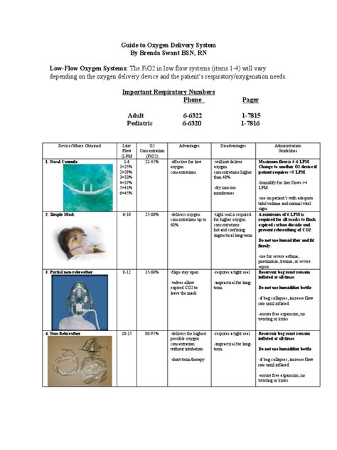 Guide To Oxygen Delivery System