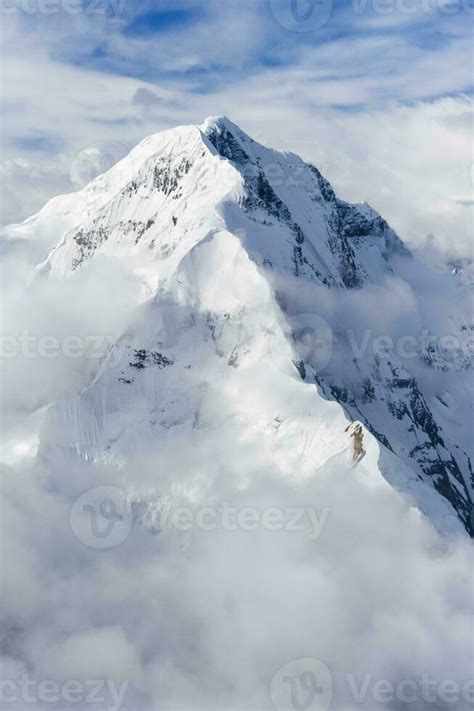 Aerial View Over The Central Tian Shan Mountain Range Border Of