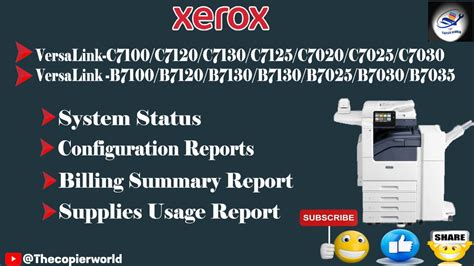 How To Print Billing Summary Report In Xerox Versalink C Series