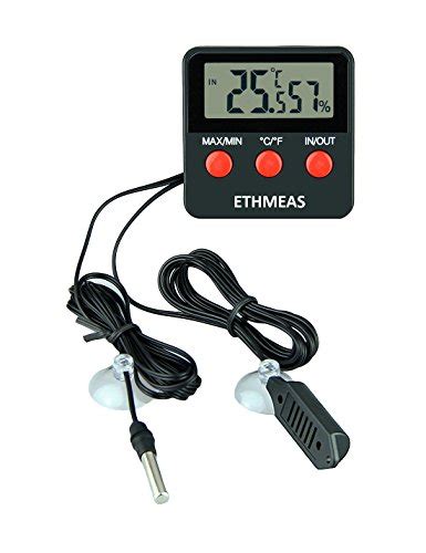 Ethmeas Digital Thermometer And Hygrometer For Reptiles Terrarium Pet