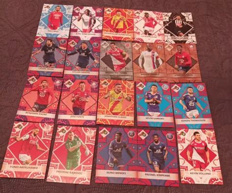 LOT 20 CARTES Kylian Mbappé Messi Paris PSG PANINI Football Cards Ultra