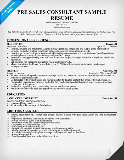 13 Sales Consultant Resume Samples That You Should Know