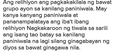 Ano Ang Kahalagahan Ng Relihiyon Sa Iyong Buhay Thank You