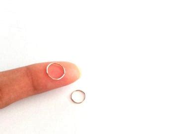 Rose Gold Nose Ring Hoop 20g 22g Or 24g Rose Gold Septum Nose