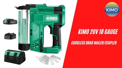 Best Nail Gun Kimo V Gauge Cordless Brad Nailer Stapler Kit