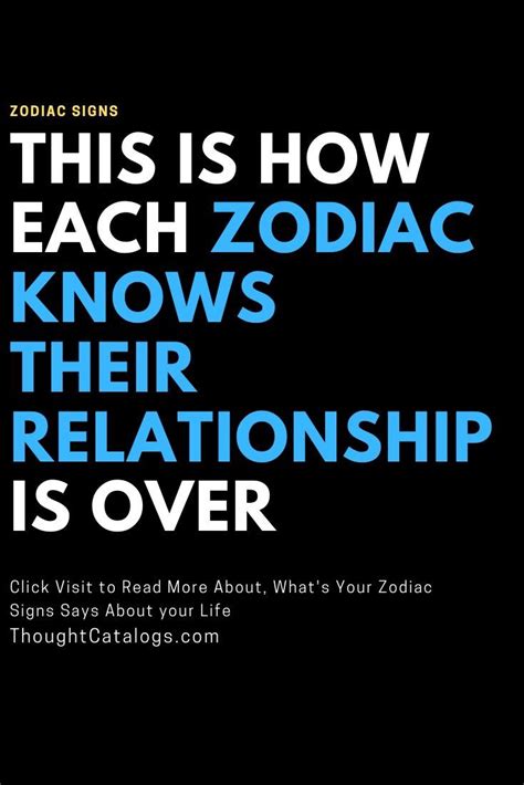 Signs That Indicate The End Of A Zodiac Relationship