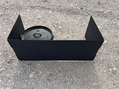Handcrafted Steel Wind Block For Campfire Cooking