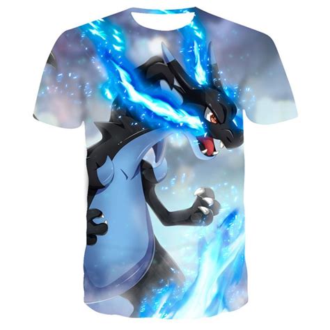 T shirt Pokémon Mega Dracaufeu X Carte Pokemon Rare