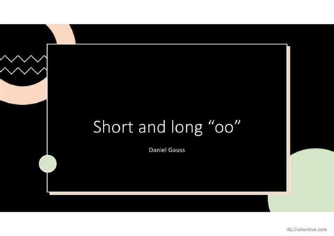 Long And Short Oo Sound Tongue T English ESL Powerpoints