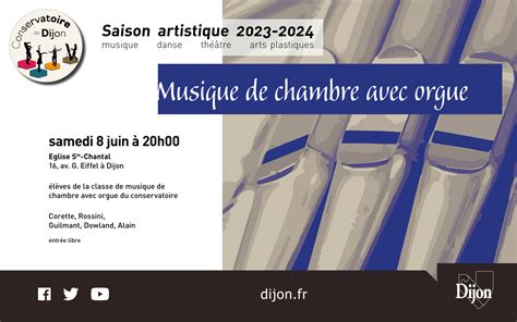 Musique De Chambre Avec Orgue Concert Classique A Dijon