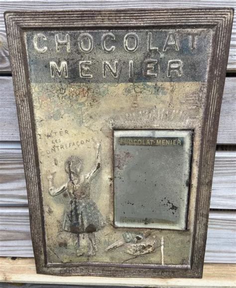 Plaque Non Maill E Ancienne Chocolat Menier T Le Lithographi E Eur