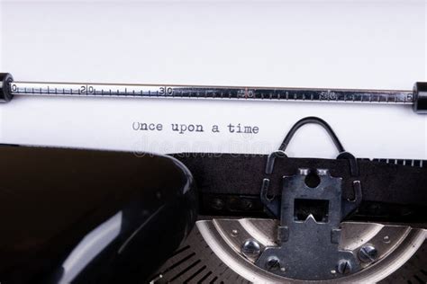 Once upon a Time, Written with an Old Typewriter Stock Image - Image of ...