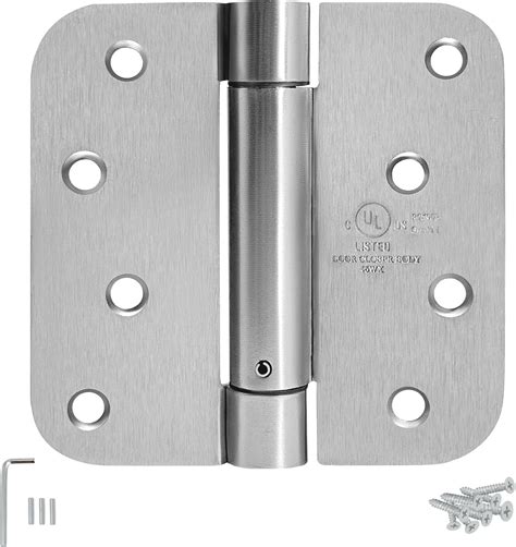 Dynasty Hardware 4 Inch Spring Loaded Door Hinge Self Closing With 58