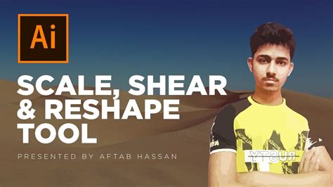 Scale Shear Reshape Tool Adobe Illustrator Training Class Urdu