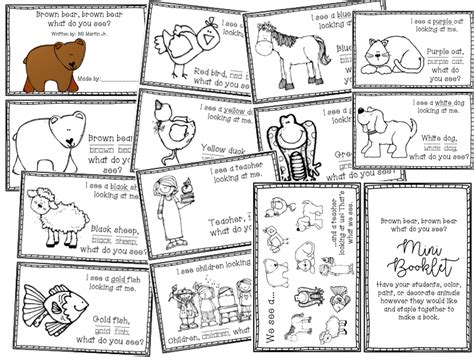 Brown Bear Brown Bear Mini Booklet For Story Retell Story Retell