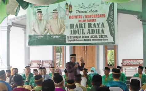 Infopublik Prosesi Adat Mopohabaru Sampaikan Idul Adha H Jatuh