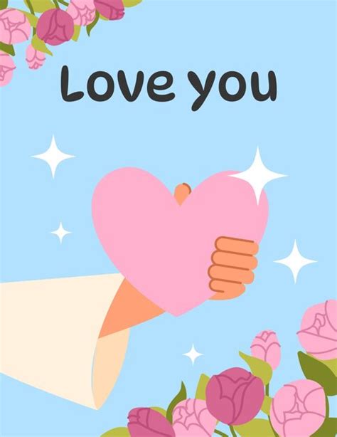 Premium Vector Valentines Day Card Vector Concept