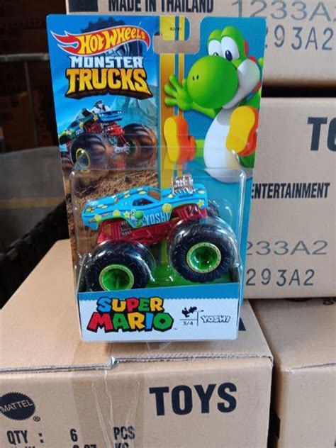 Hot Wheels Super Mario Bros Monster Truck Toy Yoshi