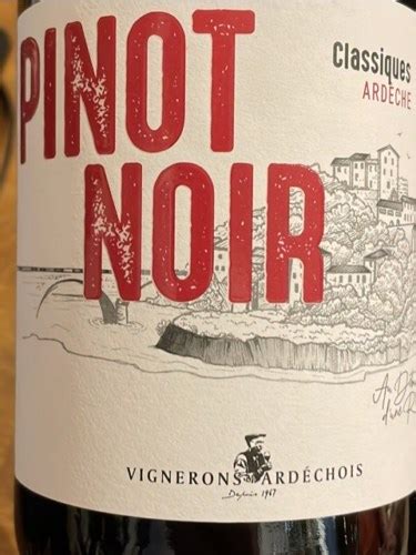 Vignerons Ard Chois Les Classiques Pinot Noir Vivino Us