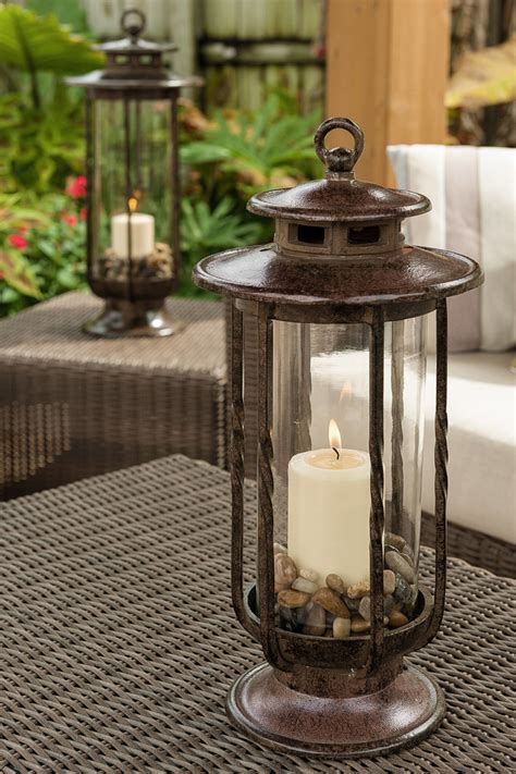 Decorative Hurricane Glass Candle Holder Lantern • Id Lights