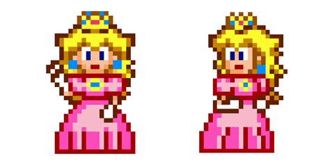 Super Mario Princess Peach Pixel Animated Cursor Sweezy