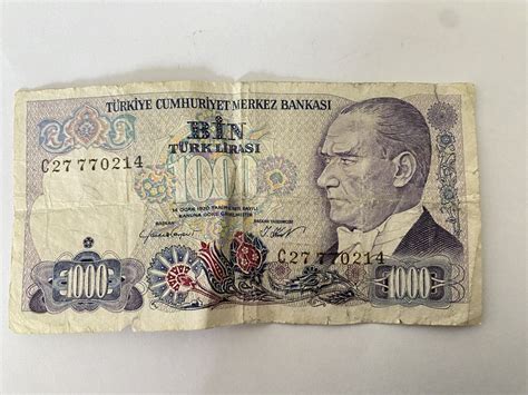 Alte türkische 1000 Lira Banknote Türkei Note Kaufen auf Ricardo