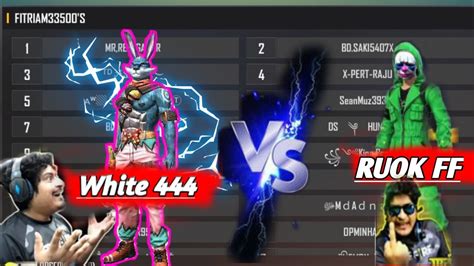 White 444 Vs Ruok Ff Jast On Tep Mes 😲😲😳💓💓😲😳🤯🤯😳😲 Youtube