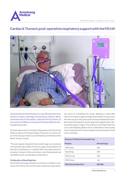 High Flow Oxygen Therapy Hfot For Peri Operative Care