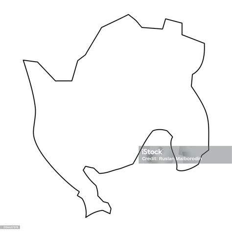 Airai State Map Administrative Division Of Palau Vector Illustration