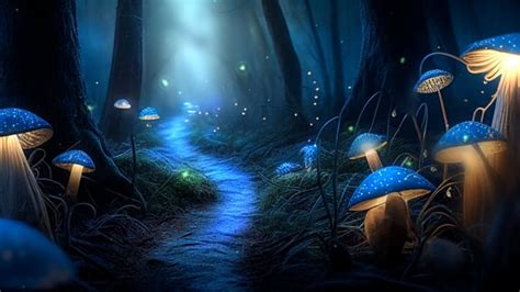 Fireflies Forest Wallpaper