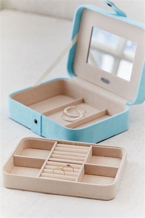 Mele And Co Giana Flocked Travel Jewelry Box Travel Jewelry Box
