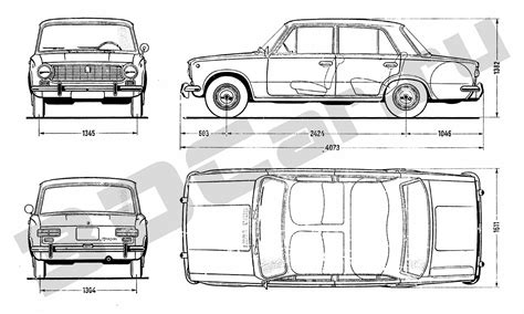 Чертежи ВАЗ 2101 - 3DCar.ru