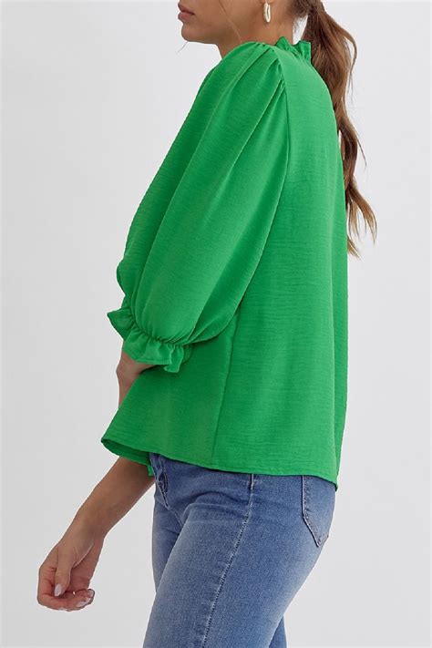 Solid Mock Neck Top Trend Boutique