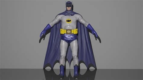 Adam West Batman 3d Model Rigged Cgtrader