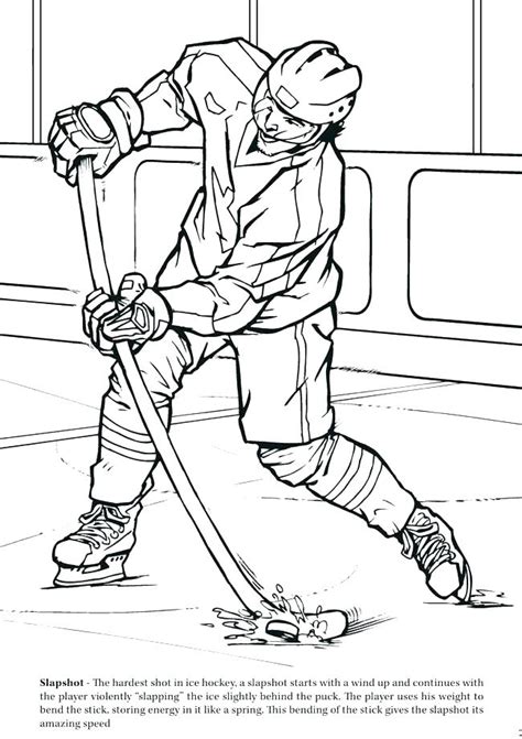 Hockey Stick Coloring Page At Free Printable