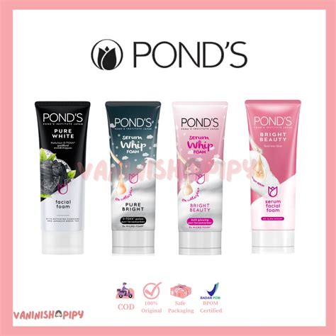 Jual Ponds Facial Foam Charcoal Pure Bright Charcoal Whip Foam Serum Whip Foam Serum